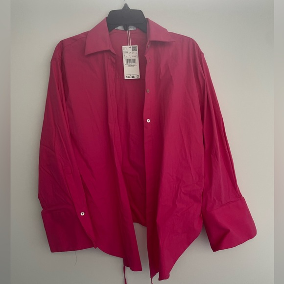 MANGO hot pink blouse - Picture 4 of 6